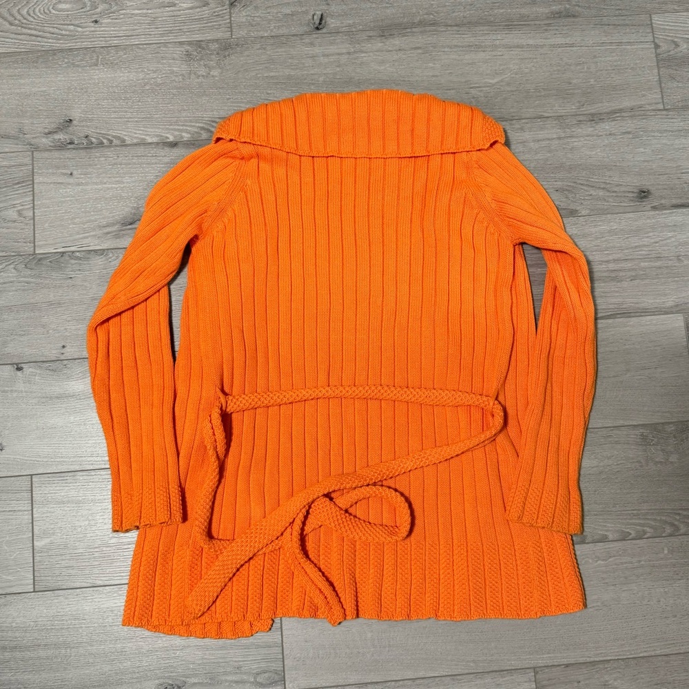 Zara Orange Cardigan Sweater - Picture 3 of 4